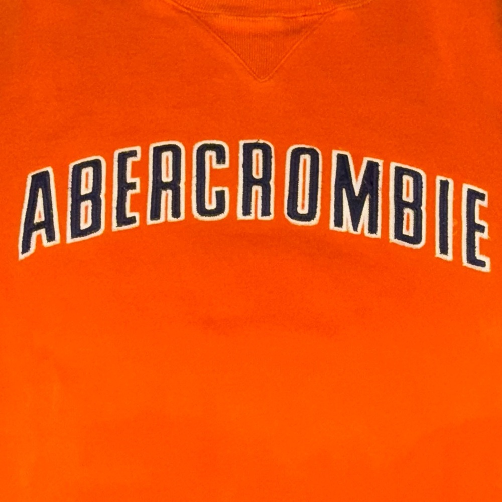 Abercrombie & Fitch Men's Orange Sweatshirt XL Vintage - Picture 8 of 8